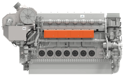 The new Wärtsilä 25 medium-speed 4-stroke engine, this latest addition to Wärtsilä’s engine portfolio, is designed to accelerate and support the maritime sector’s efforts in achieving decarbonized operations. (Image: Wärtsilä Corporation)
