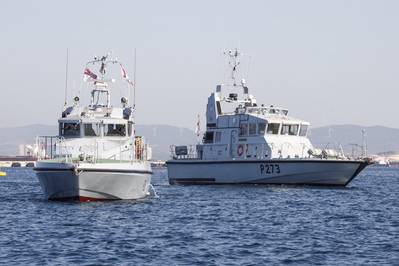 The newbuilds will replace the Gibraltar Squadron fast patrol craft HMS Pursuer and HMS Dasher. (Photo: U.K. Royal Navy)