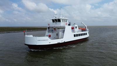 The newly built ferry Charles Norman Shay (Photo: Steiner Shipyard)
