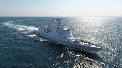 The Philippine Navy’s newest frigate, BRP Jose Rizal (Photo: HHI)