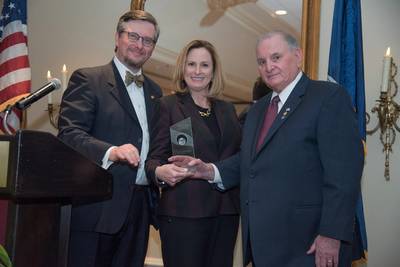 The Propeller Club of the U.S. Port of New Orleans honored Brandy D. Christian as their 2019 Maritime Person of the Year at its 86th Annual Maritime Person of the Year Gala on Wednesday, Jan. 29, at the Metairie Country Club. Photo: The Propeller Club.