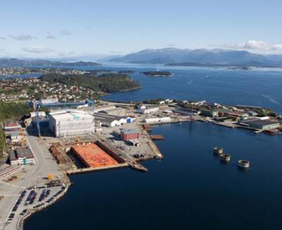 The Stord shipyard: Image courtesy of Kværner