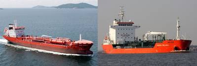 The two consfiscated tankships: Photo credit Stena Oil