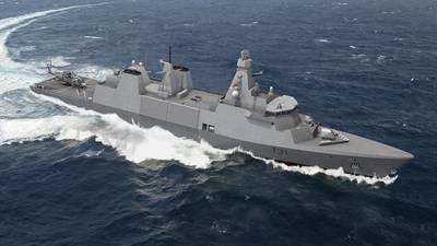 The Type 31 programme consists of five general purpose frigates with a production cost of $350 million per unit. The T31 builds upon the already successful Iver Huitfeldt Global Frigate design, incorporating changes to provide a compliant and adaptable modern platform. Photo courtesy Babcock