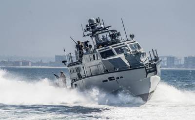 The U.S. Navy’s Mark VI class patrol boat is designed to patrol riverine and littoral waters around the globe. (Photo: Nelson Doromal Jr / U.S. Navy)