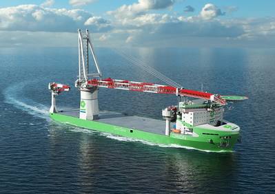 The world's first LNG fueled offshore construction vessel being built for DEME will be powered by Wärtsilä. (Photo: Wärtsilä)