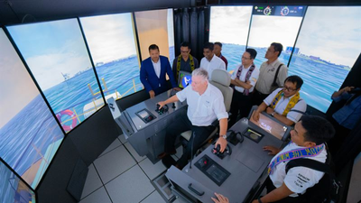 The Wärtsilä LNG Bunkering Vessel simulator will enable realistic hands-on training for operators. Copyright: Kasi Group
