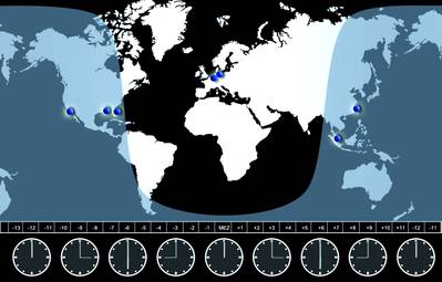 Three time zones availability: With its customized worldwide Shore-based Maintenance concept, Interschalt offers a followthe- sun-concept.