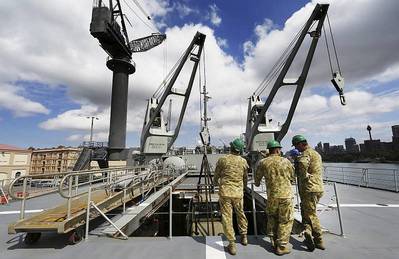 HMAS Tobruk: Photo courtesy of RAN