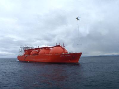 Trials with Arctic Princess LNG Carrier.