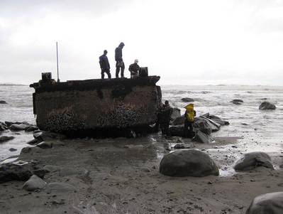 Tsunami Dock: Photo courtesy of US National Parks Service