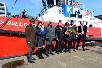 Tugboat Bulldog Naming Ceremony: Photo credit KOTUG