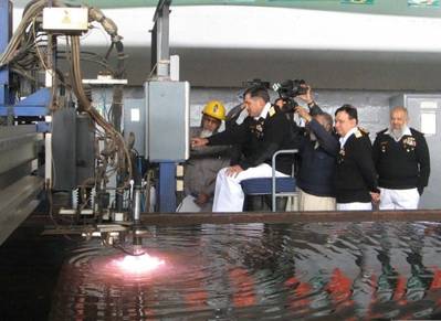 Tugboat keel ceremony: Photo credit KS&EW