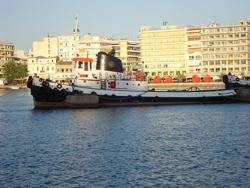 Tugboat: Photo credit Wiki CCL Georgios Pazios