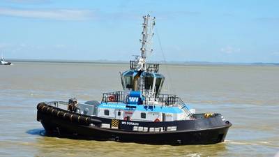 Tugboat WS Dorado at the Ponta da Madeira terminal in São Luís (MA) (Photo: Wilson Sons)