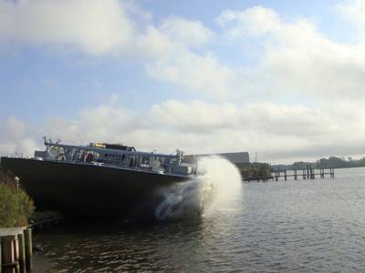 TY Barge Launch: Photo credit TY Offshore