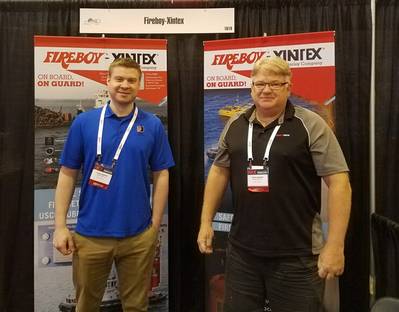 Tyler Vawter and Keith Larson of Fireboy-Xintex at IMX '18 in St. Louis. Photo: Mitch Engel