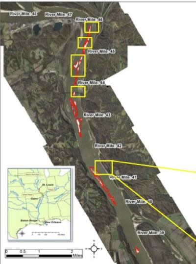 Upper Mississippi rock removal: Image courtesy of Big River Coalition