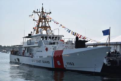 U.S. Coast Guard Cutter Maurice Jester (WPC 1152) in Newport, R.I., June 2, 2023. (Photo: Lyric Jackson / U.S. Coast Guard)
