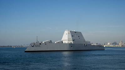 US Navy’s DDG 1000 destroyer (image credit, US Navy)