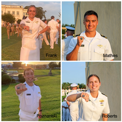 USMMA cadets Frank, Mathes, Poznanski, and Roberts. (Photo: Crowley)