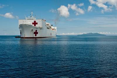 USNS Mercy: Photo credit USN