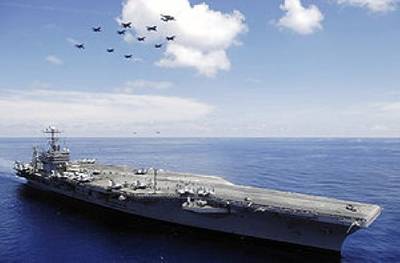 USS Abraham Lincoln: Photo credit Wikipedia CCL