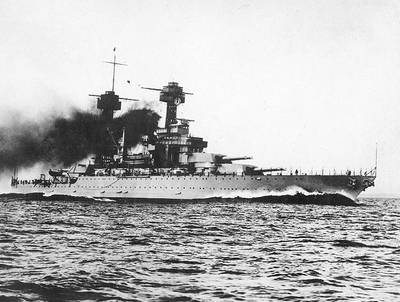 USS Colorado (BB 45) (Photo: USNHC, from the collections of the Naval Historical Center)