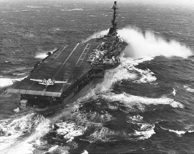 USS Essex (CV-9). Official U.S. Navy Photograph, from the collections of the Naval Historical Center.