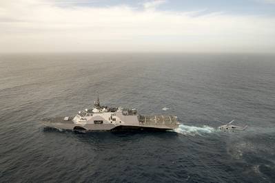 USS Freedom (LCS 1) in the Southern California operating area. (U.S. Navy photo by Mass Communication Specialist 1st Class Joan E. Jennings/Released)