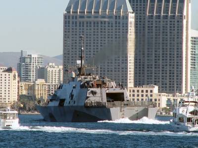 USS Freedon San Diego: Photo credit USN