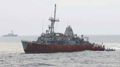 USS Guardian on the Reef: Photo credit USN