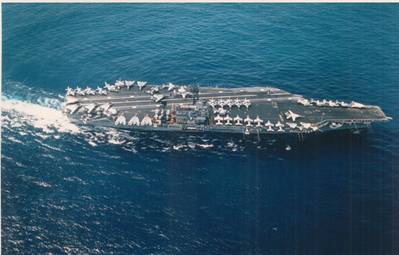 USS John F. Kennedy (CV-67). (USN Photo DN-ST-89-01287 by Photographer’s Mate 2d Class William Lipski)