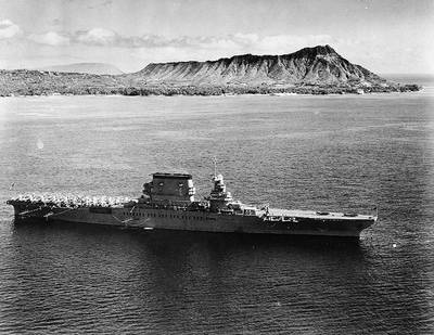 USS Lexington (Official U.S. Navy Photograph, now in the collections of the National Archives.)