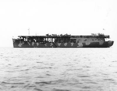 USS Long Island (Photograph from the Bureau of Ships Collection in the U.S. National Archives.)