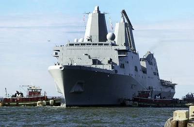 USS San Antonio: Photo credit USN