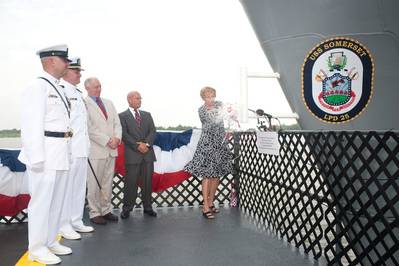 'USS Somerset' Christening: Photo credit Ingalls Shipbuilding