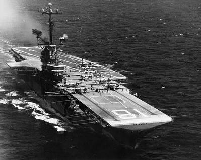 USS Wasp (CVS-18. Official U.S. Navy Photograph, from the collections of the Naval Historical Center.