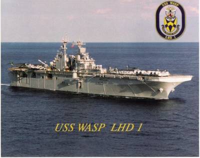 USS Wasp: Photo credit USN