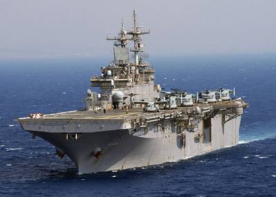 USS Wasp: Photo credit USN