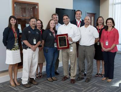 Austal/AEU safety award presentation: Photo credit Austal USA