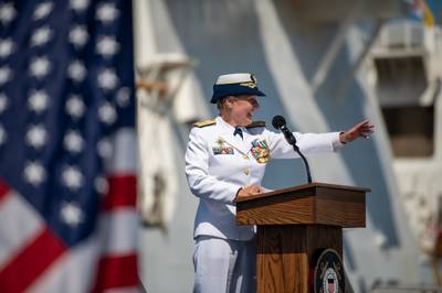 Vice Adm. Linda L. Fagan (Photo: U.S. Coast Guard / Taylor Bacon)