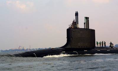 Virginia-class submarine: Photo credit USN