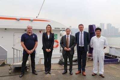 Visitors at the China shipyard: Photo courtesy of Afai Shipyard