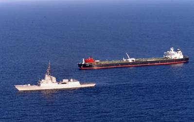 Warship Escorts MV Smyrni: Photo credit EUNAVFOR