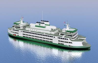 Washington State Ferry Depiction