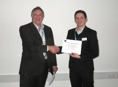 "We were delighted to sponsor the prize for best poster," said Chelsea's Technical Director, Dr John Attridge (left). "For nearly 50 years we have been developing a wide range of in situ sensors and systems and maintain a keen interest in the development and commercialisation of new technologies".