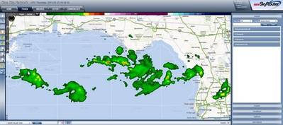 WSI Weather and Gulf of Mexico Lease Block Map Overlay on New SkyRouter