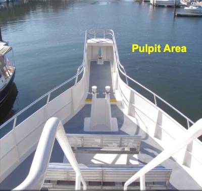 Whale-watching Pulpit Area: Photo credit USCG