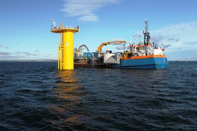 Wind Farm Support Vessel: Photo courtesy of Van Oord